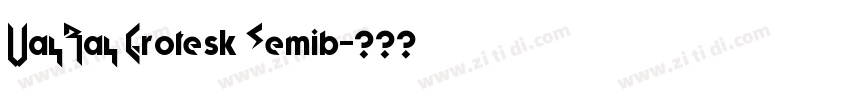 WayRay Grotesk Semib字体转换